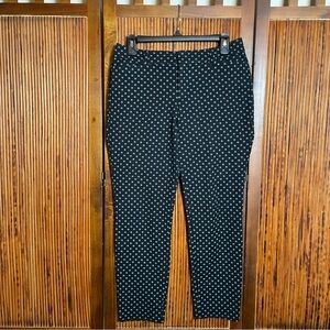 ✨ Old Navy Black & White Polka Dot Ankle Cropped Pants – Women’s Size 8 ✨